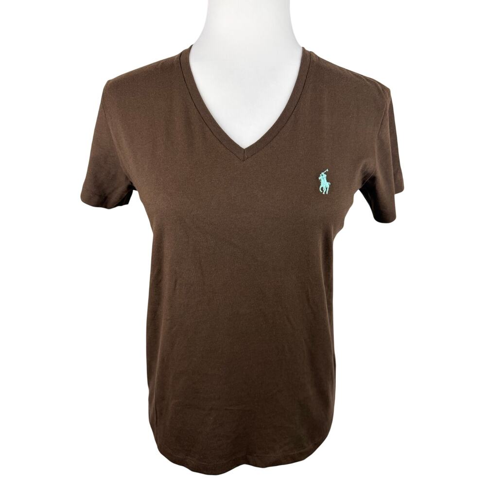 Polo Ralph Lauren Sport Short Sleeve V-neck Cotton T-shirt Small